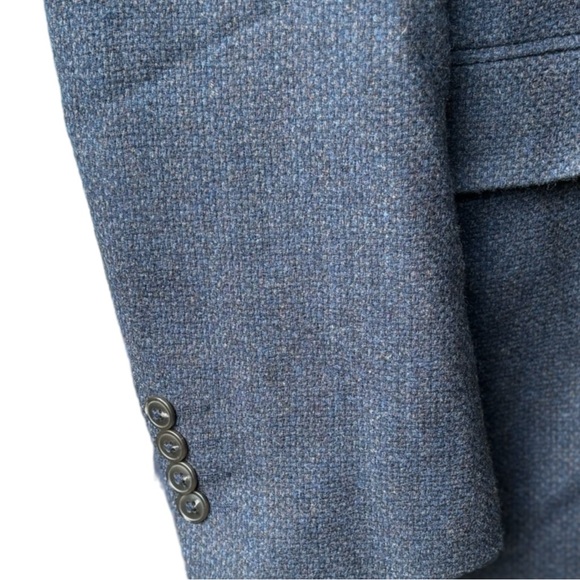 Alan Flusser Wool 2-Button notched lapel Double Vented Blazer Sport Coat | 42 R - Picture 8 of 11